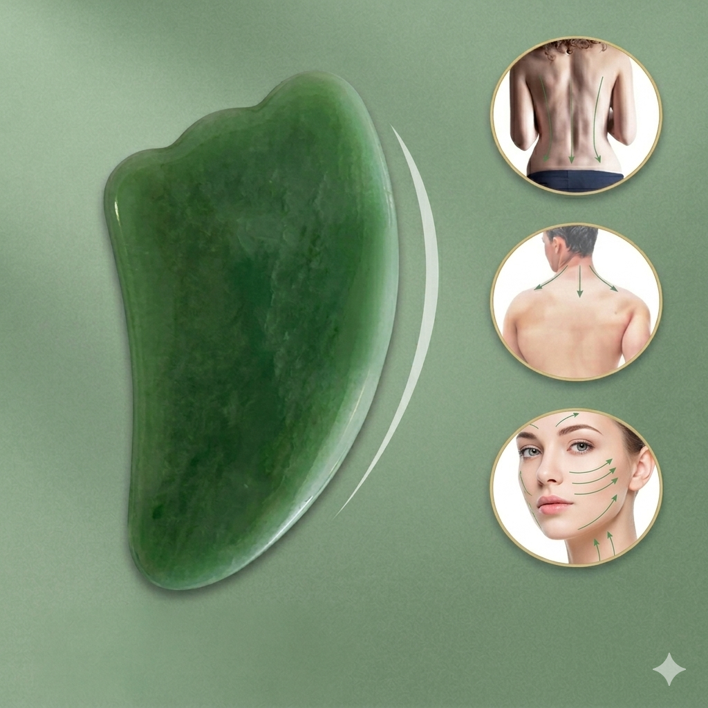 Piatra Gua Sha, masaj, scraping, jad (cod G37L)