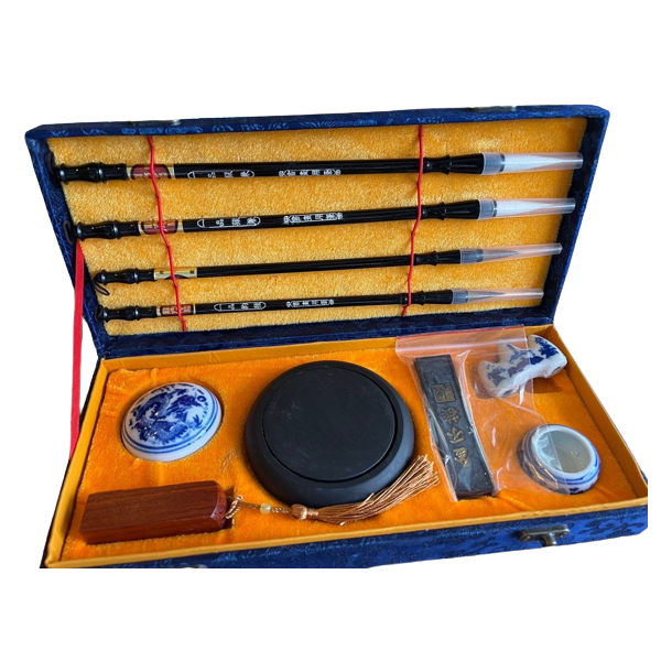 Set caligrafie traditionala chineza, 10 piese (cod B22L)